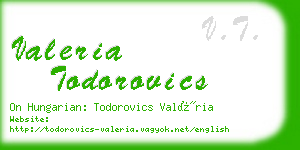 valeria todorovics business card